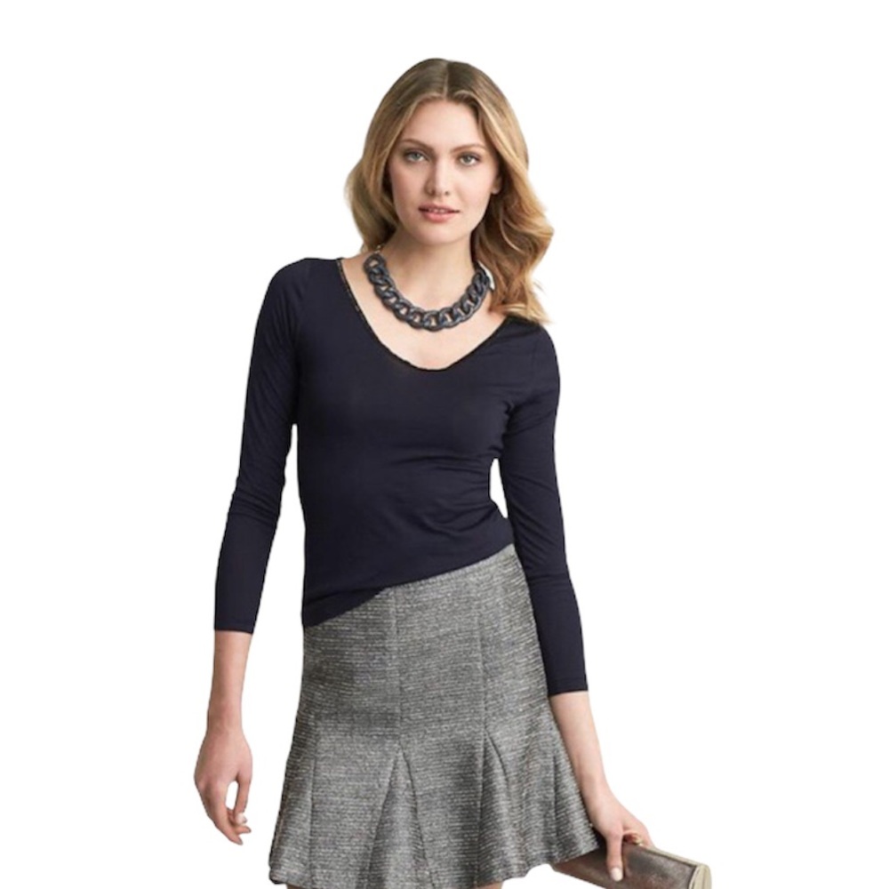 BANANA REPUBLIC The Fluted Shine Skirt Size 4